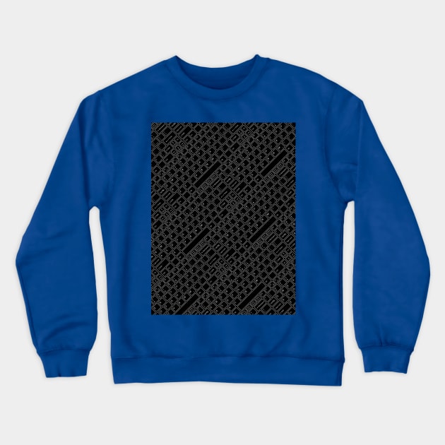 Keyboarded Black Crewneck Sweatshirt by Grandeduc